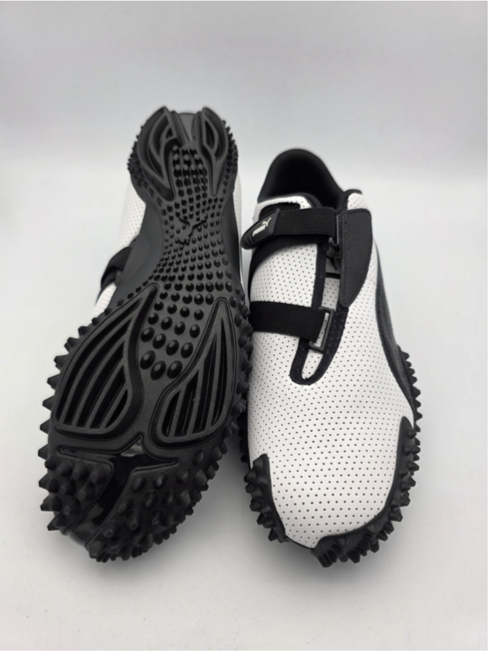 Size 13 - Puma Mostro Perforated Leather Pack - White Black - Picture 5 of 5